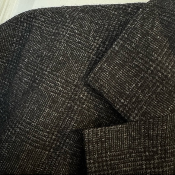 Tibi Kian Glenplaid Cropped Bomber Blazer Wool Blend Jacket Size Small - Picture 11 of 16